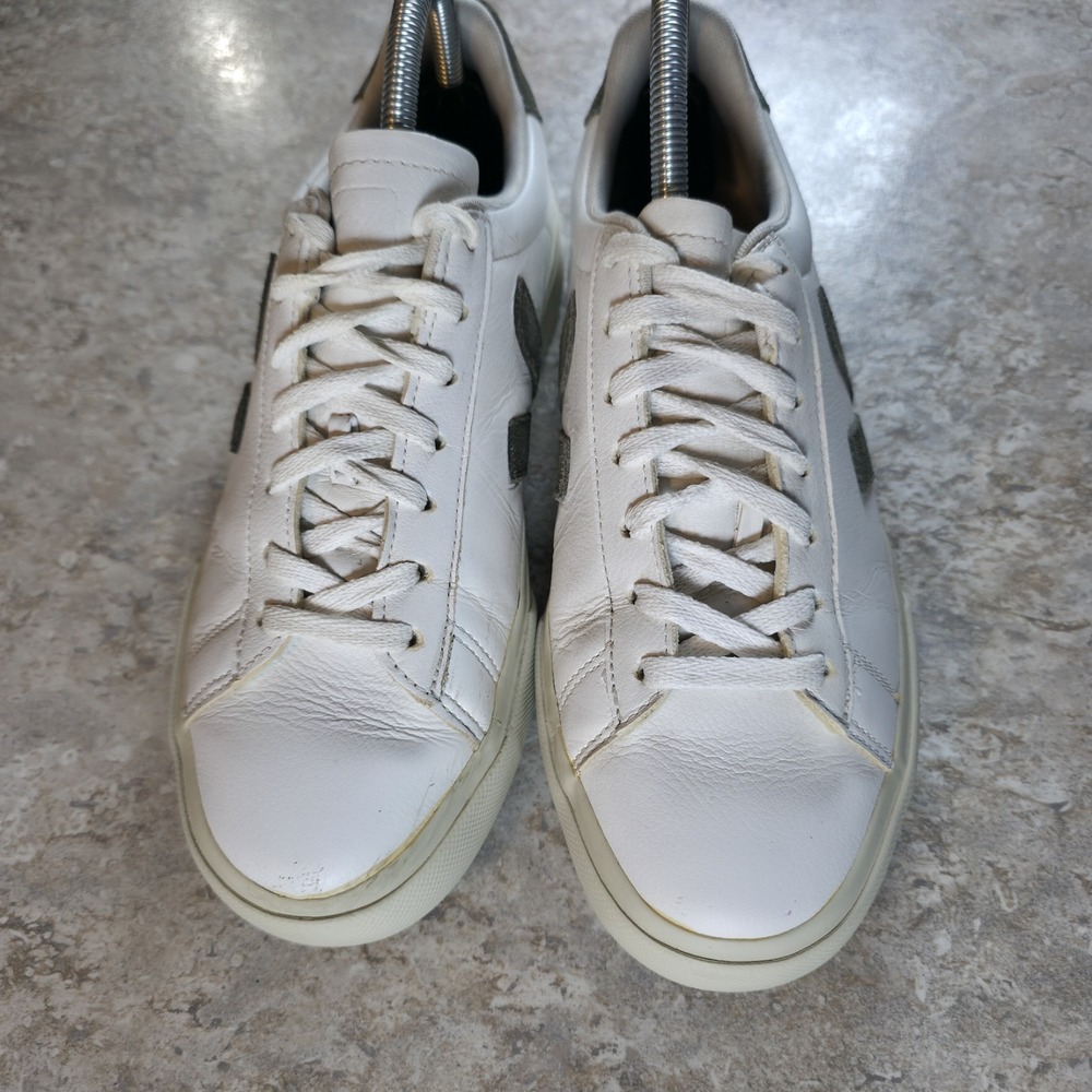 Veja Campo Womens 9 White Chromefree Athletic Leather Walking Shoes Sneakers - Picture 5 of 10